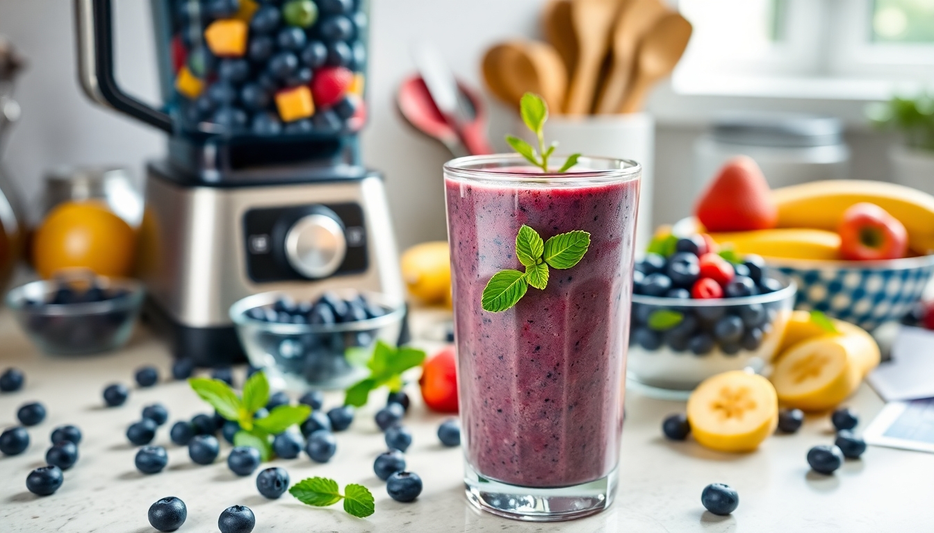 Kolay Yaban Mersini Smoothie Tarifleri