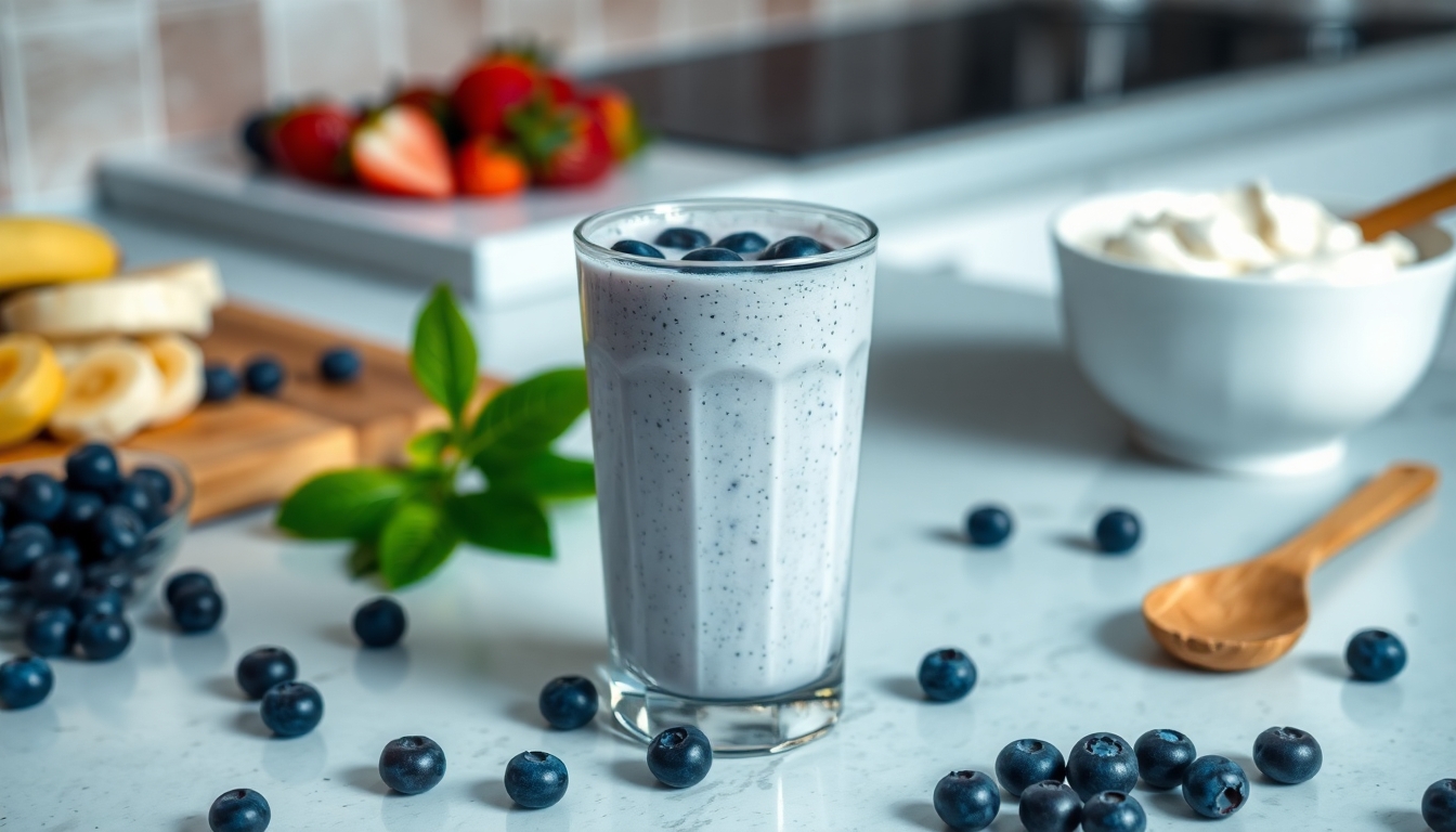 Yaban Mersinli Yoğurt Smoothie Tarifleri