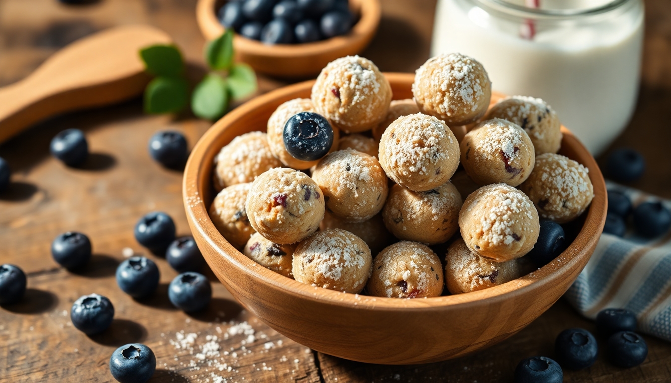 Yaban Mersini Yoğurtlu Atıştırmalık Topları