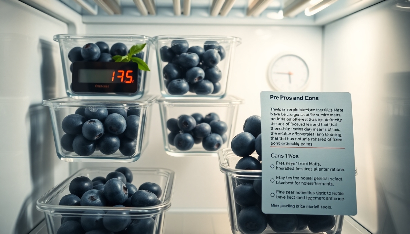 Buzdolabında Yaban Mersini Saklamanın Avantajları ve Dezavantajları