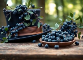 Yaban Mersini Top Hat Süs ve Meyve Çeşidi Yaban Mersini Top Hat Süs ve Meyve Çeşidi