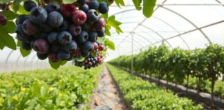 Yüksek Tünelde Yaban Mersini Yetiştiriciliği Yüksek Tünelde Yaban Mersini Yetiştiriciliği